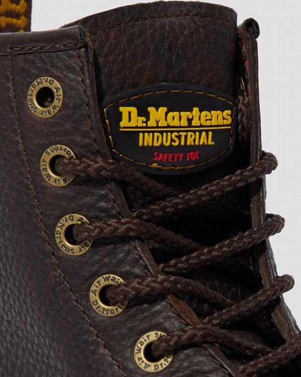 Dr Martens Dámské Pracovní Boty Icon 7b10 Steel Toe Hnědé, CZ-057294